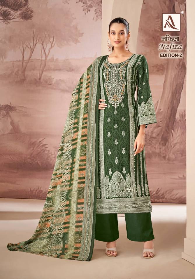 Nafiza 2 By Alok Suit Cambric Cotton Pakistani Print Dress Material Wholesale Shop In Surat